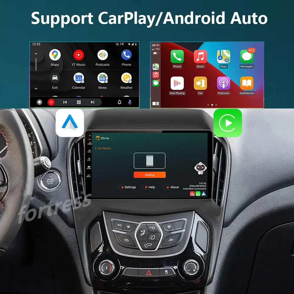 carplay 8GB+128GB Android 13 Radio For Chery Arrizo 5 2016 2017-2021 Car stereo Multimedia Player Android Auto GPS navigation BT