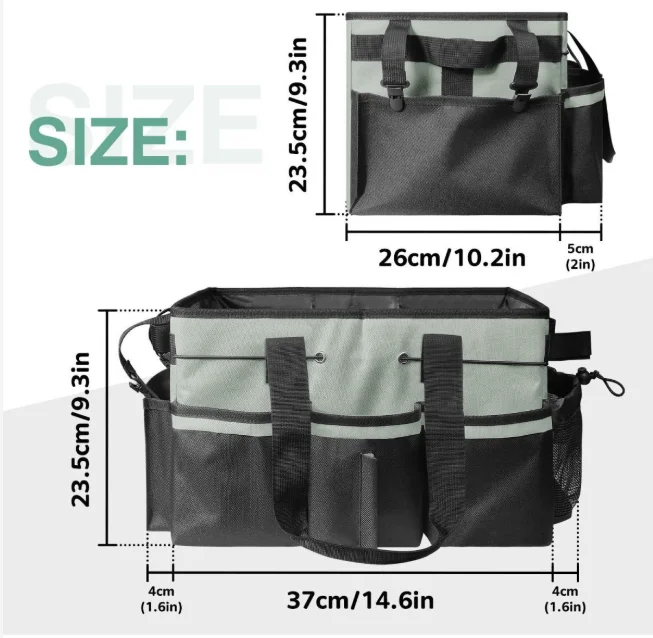 Cleaning Supplies Storage Bag Cleaning Kit Storage Pouch Crossbody Sanitation Bag Large Capacity Cleaning Bag Tool Storage Pouch