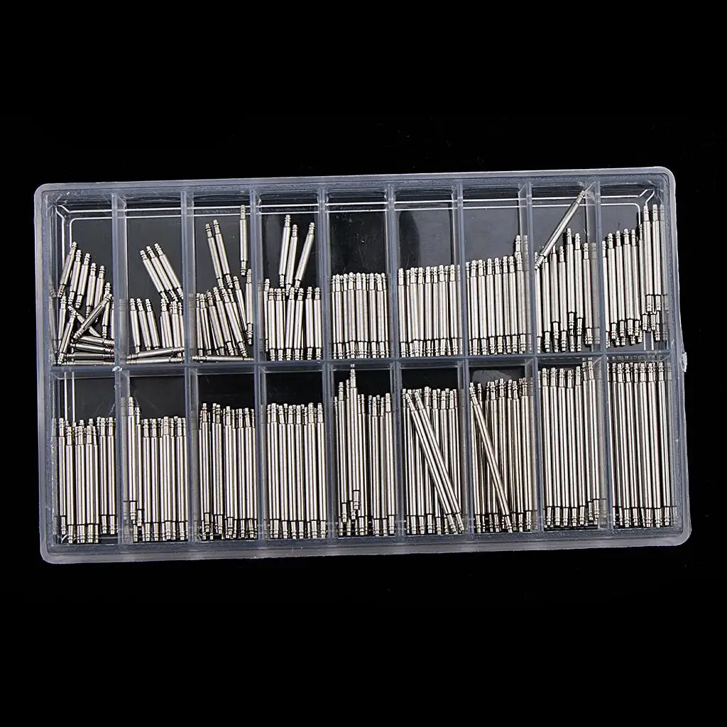 Universal Watch Repair Tools Strap Spring Bars Stainless Steel Pin Assorted Sizes Set for Watch Band Upgrading