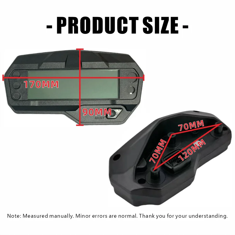 For Yamaha FZ 2.0 Fz16 Fazer FZ-S V2 Motorcycles Accessory Multi-functional Instrument Speedometer Odometer 7-color Backlight