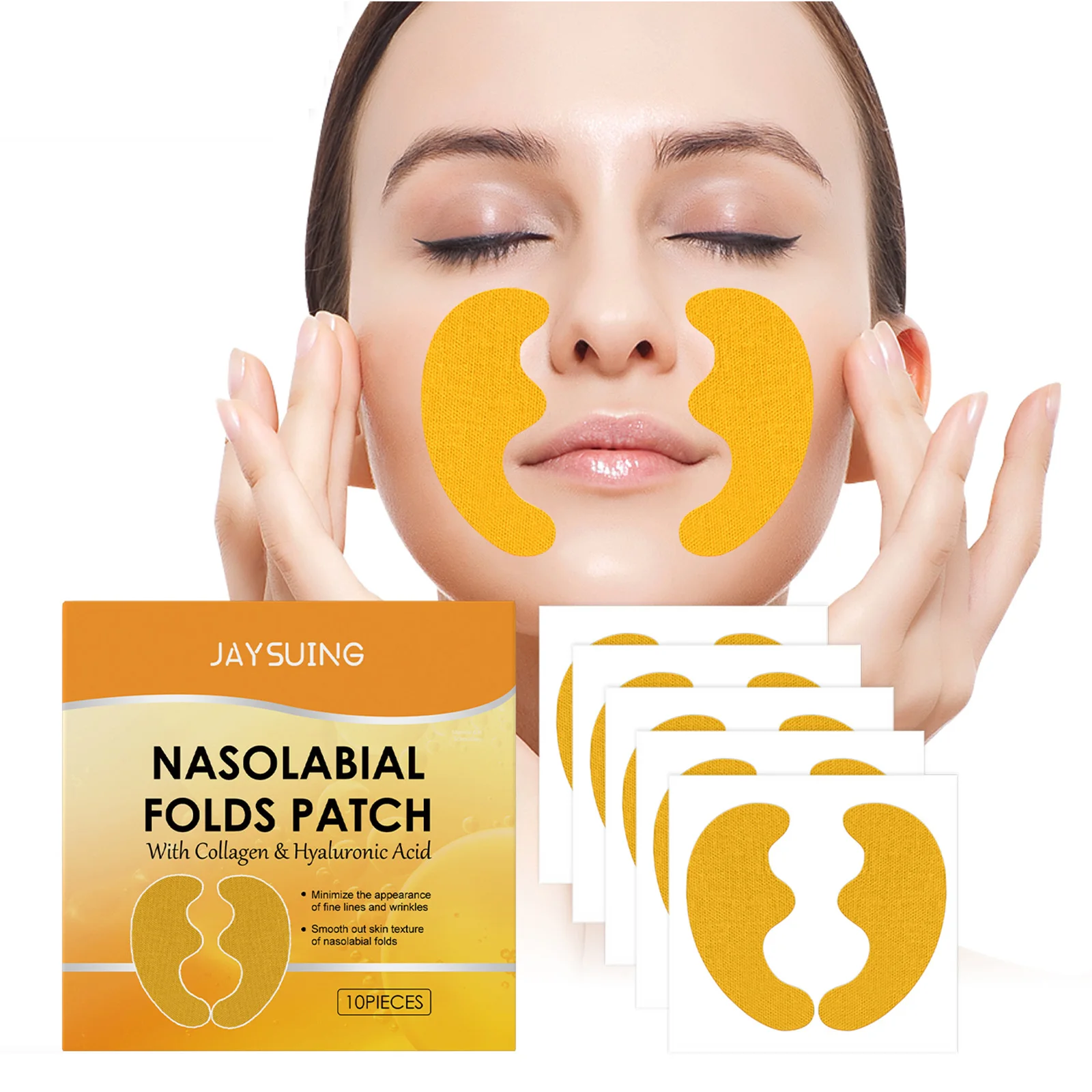 Nasolabial Fold Patch Face Lifting Sticker Fade Fine Lines Moisturizing Anti-Wrinkle Hydrating Daily Use Skincare Essential