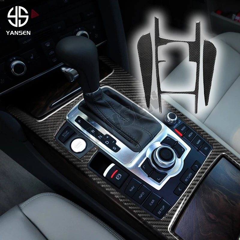 

Car Central Control Panel Dash Panel Trim Cover For Audi A6 4F C6 2005 - 2011 Car Interior Accessories