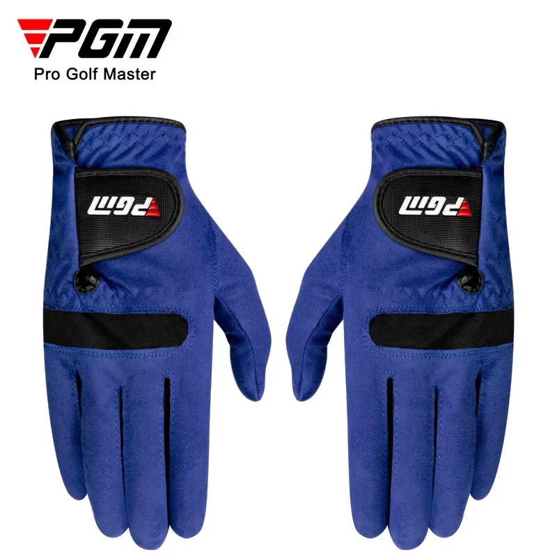 

Blue Right Left Hand Golf Gloves Pair Men Non-slip Comfortable Sweat Absorbing Breathable Sport Hand Wear 2024 Summer