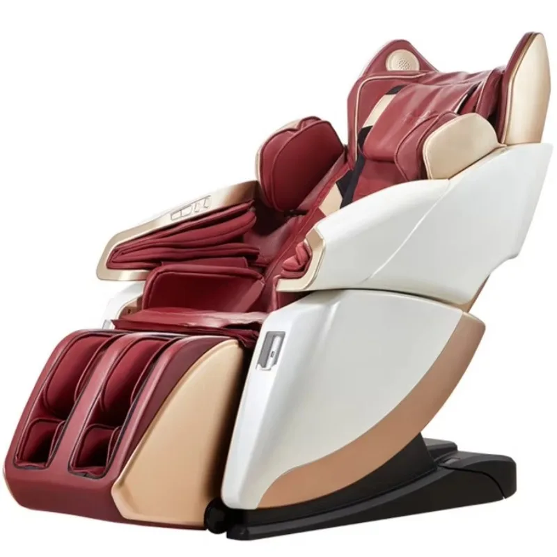 Luxury Electric Massage Chair Top 4D 6 Rollers Full Body Zero Gravity Therapy Armchair Portable