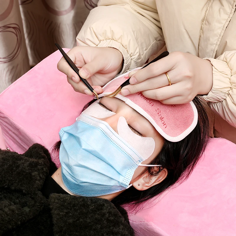 ZXZZS Eyelash extension forehead sticker pad soft professional grafted eyelash holder tray eyelash tray holder beauty salon tool