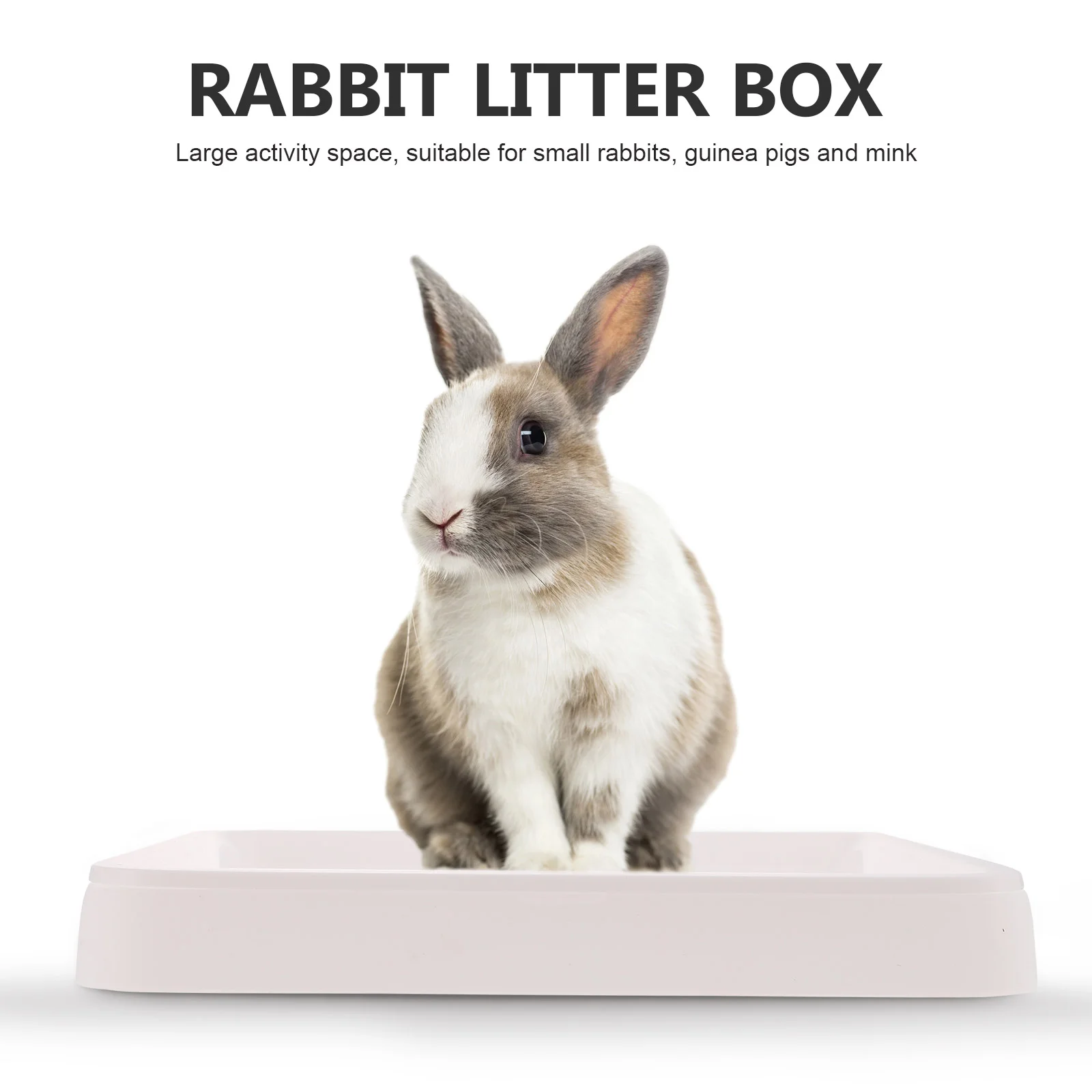 Rabbit Litter Tray Hamster Toilet Animal Plastic Bunny Potty Particles Small Cage