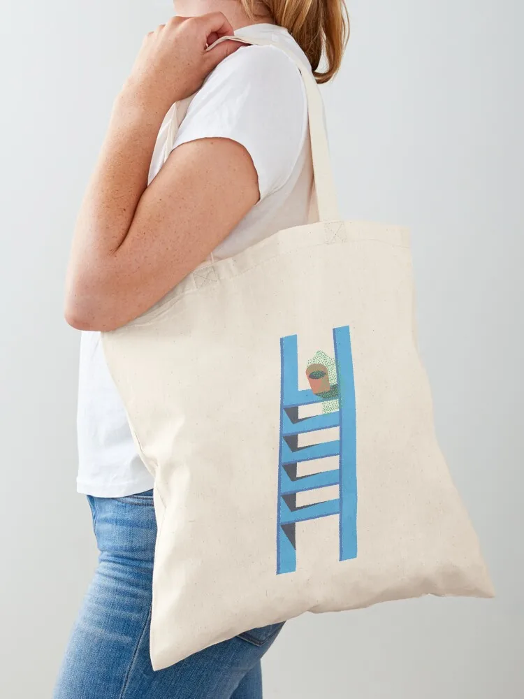 Bahji Staircase Tote Bag حقائب للنساء حقيبة صديقة للبيئة قابلة للطي حقائب نسائية حقائب قماش
