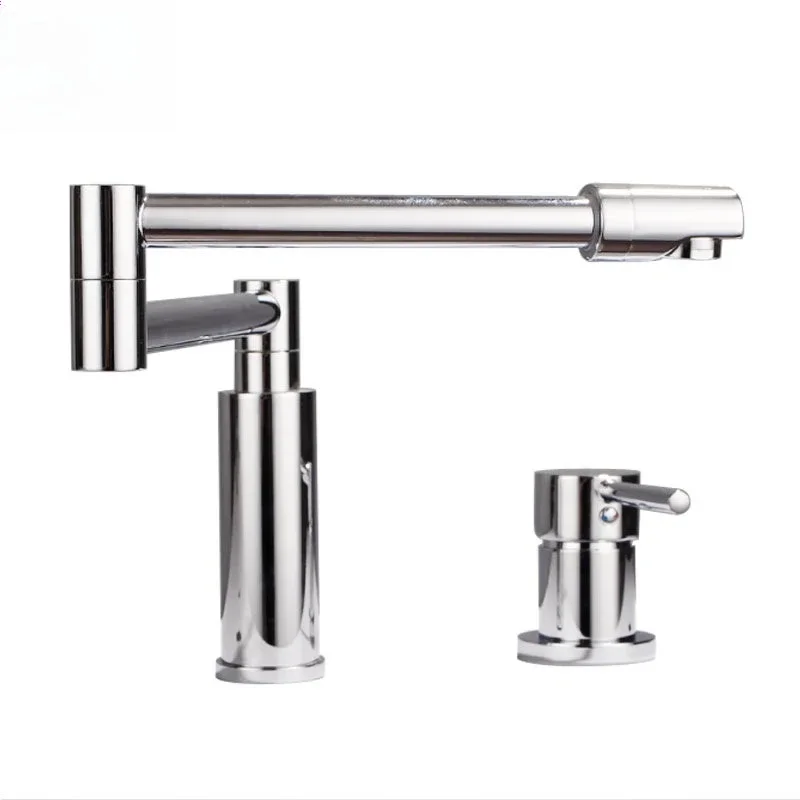 

Foreign trade, basin, faucet, hot and cold, all copper, telescopic