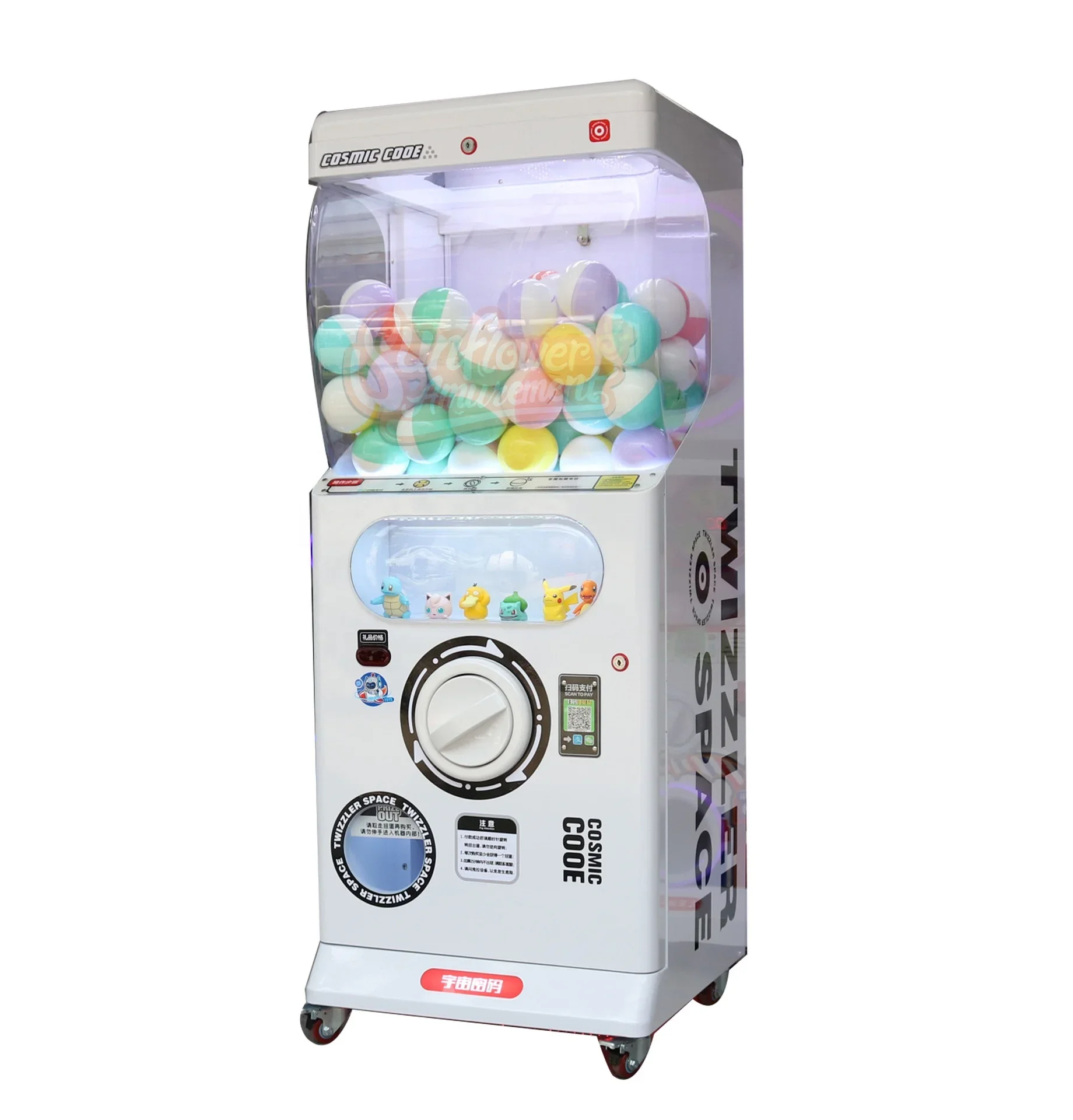 Amusement Park Coin Operated Game Machine Gashapon Vending Machines  Capsule Toy Vending Machine