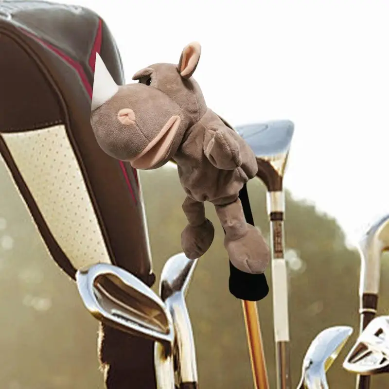 Pluszowe nakrycia głowy kierowcy zwierzęce rękawy na kije golfowe pluszowy ochraniacz na kije golfowe śliczne nakrycia głowy Zoo Fairway ochronne na 1 drewno