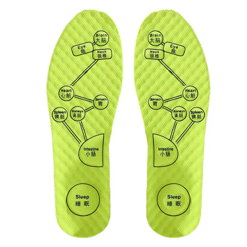 

2 Pcs Women Men Insoles Thickened Massage Foot Acupressure Breathable Soft Jogging Shoe Pads Sports Insoles Shoes Accessories