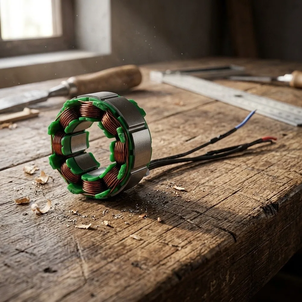 Stator Coil for 16.8V For Cordless Drill Motors Built with Fully Copper Windings and Class F Insulation Materials