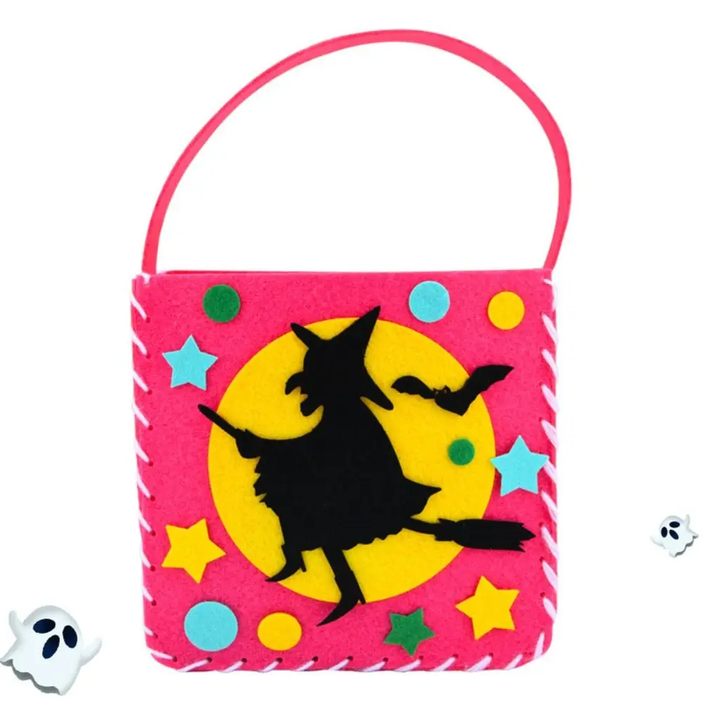 Non-woven Fabric DIY Halloween Candy Bag Pumpkin Bag Trick Or Treat DIY Trick or Treat Bag Portable EVA Pumpkin Handbag