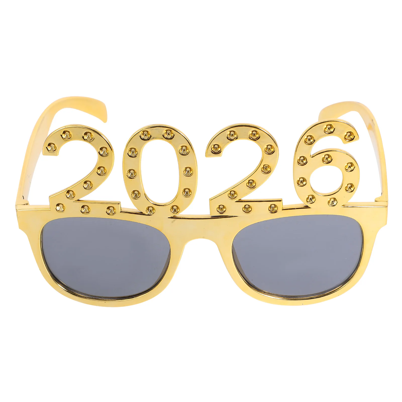 

2026 Glasses Novelty Sunglasses Sturdy PC Lightweight Party Decorations Photo Props New Years Eve Graduation Accessories Fun