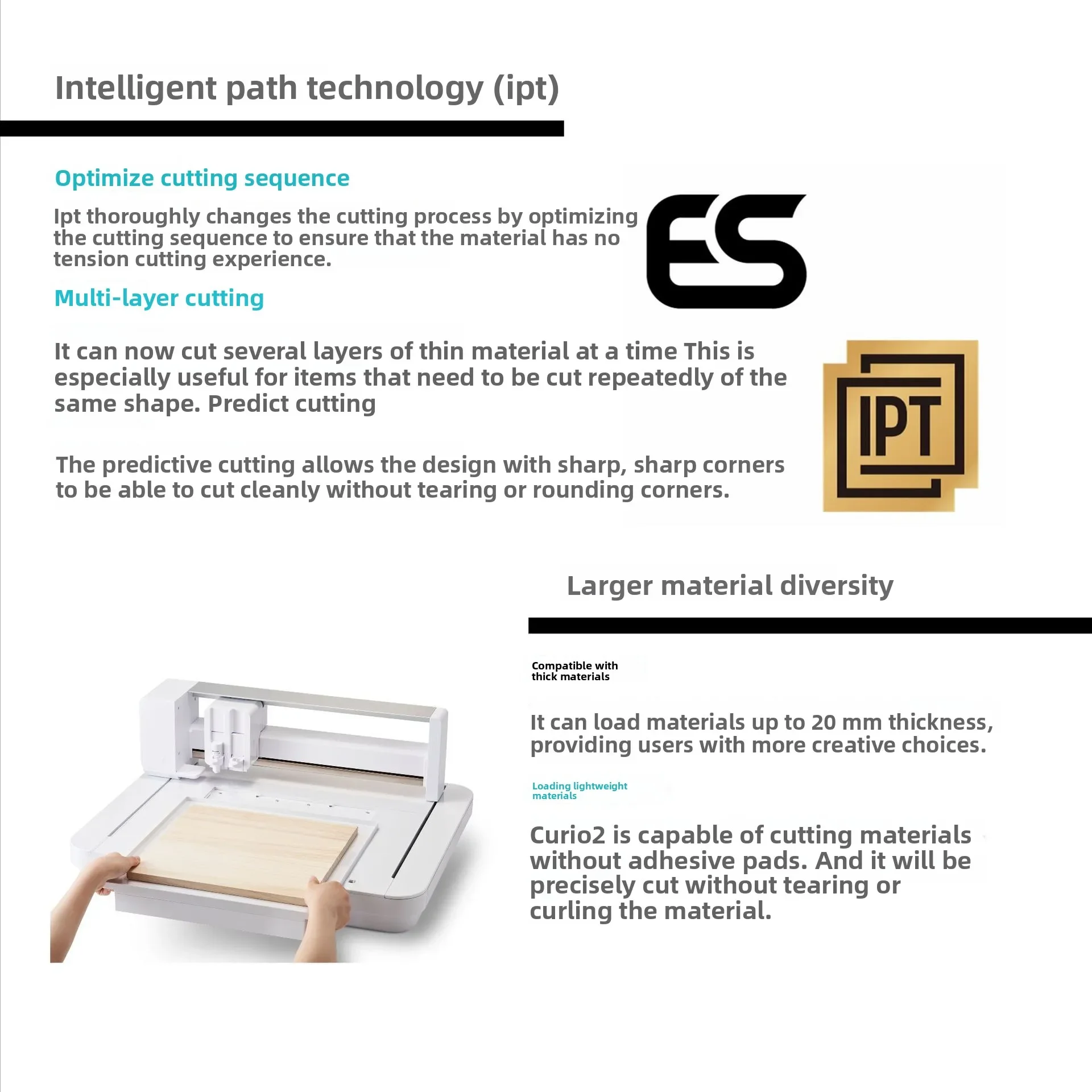 Flachbeschriftungsmaschine der kleinen Marke, Schneidemaschine der zweiten Generation CURIO2