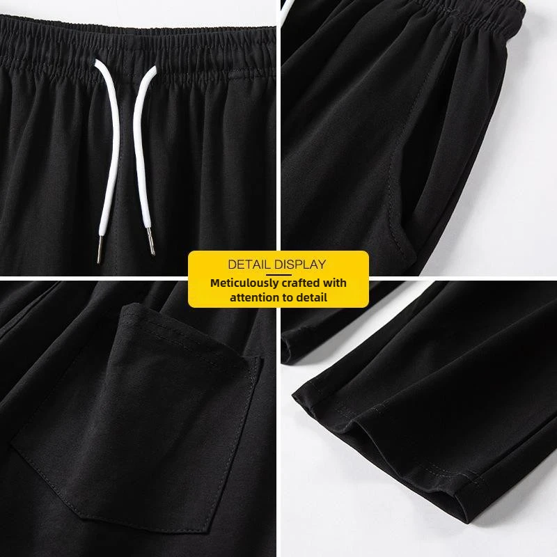 Herenbroek met wijde pijpen van dunne stof, losse vrijetijdsbroek in Koreaanse stijl van hoge kwaliteit voor stedelijke vrijetijdskleding