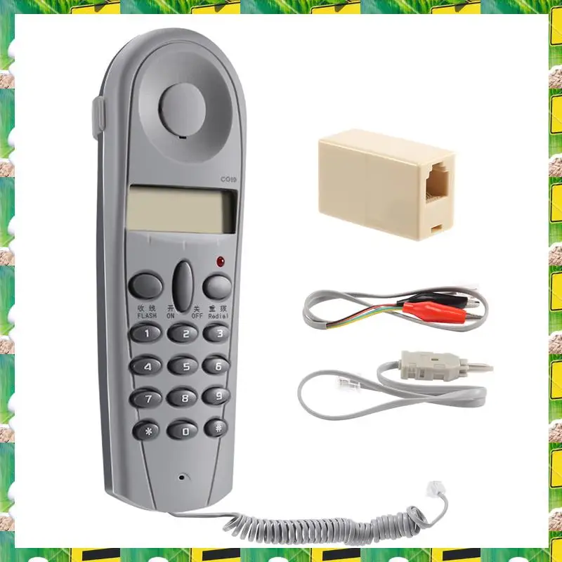 Probador de prueba de tope de teléfono electrónico 3C, herramienta de liniero, juego de cables de red, dispositivo C019, comprobación de fallos de línea telefónica, teléfono