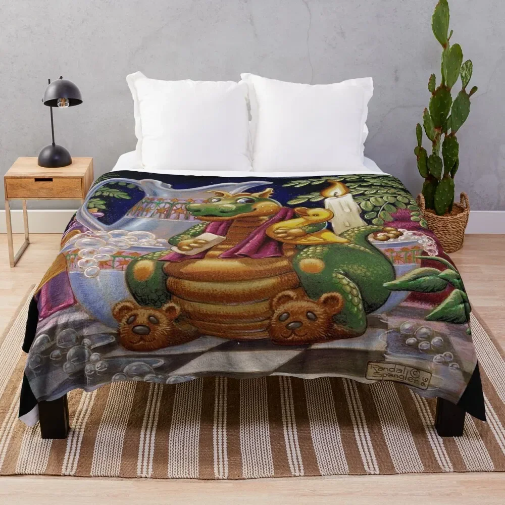 

Candlelight Bath Throw Blanket Soft Warm Blanket Gift for Men Women Adults