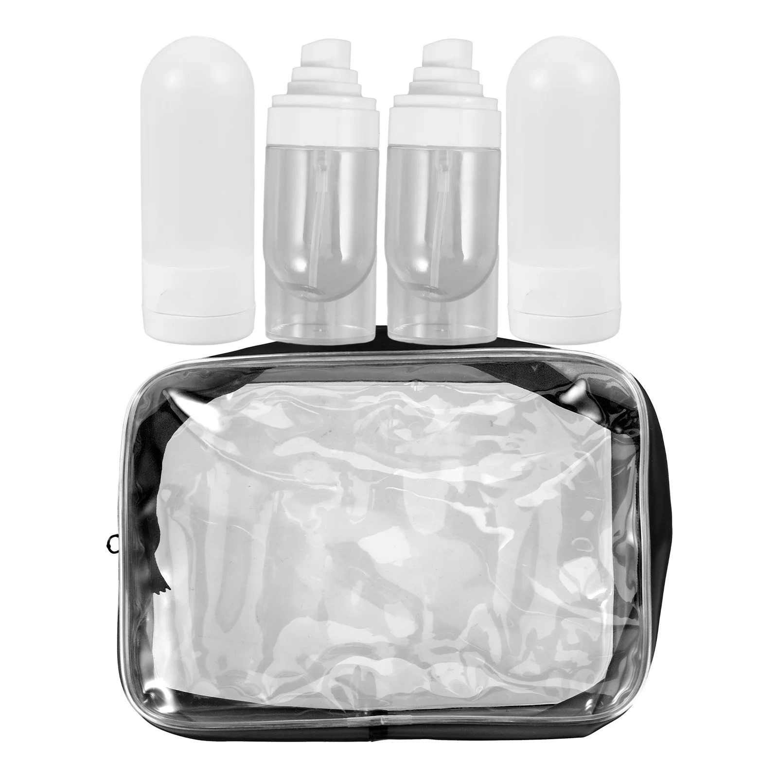 Bouteilles de taille Pe pour shampoing, Lotion, conteneurs rechargeables à presser, bouteille à presser pour Lotion, distributeur de liquide de toilette, 4 pièces