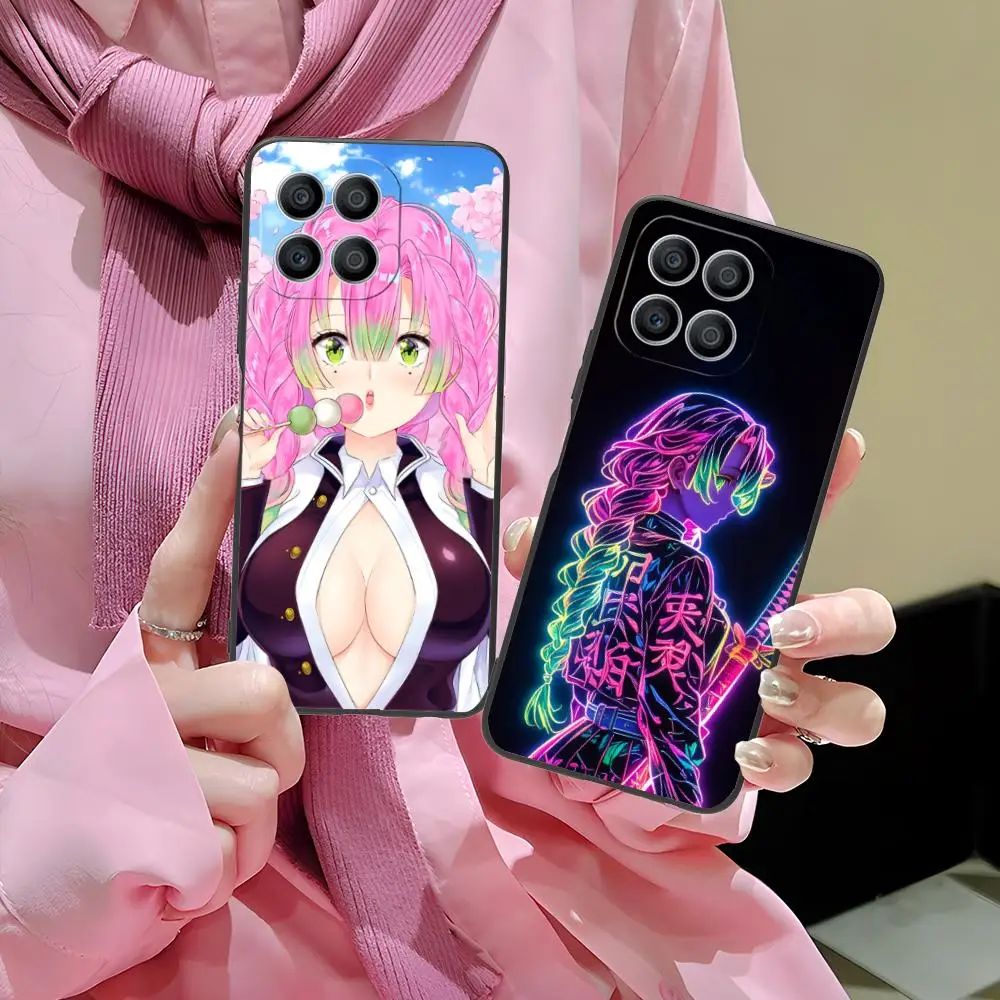 Demon Slayer Mitsuri Phone Case for Honor 90 80 70 60 50 30 20 10 9 8 7 Pro S SE Lite 5G Colour Protective Luxury Pretty Cover view 5