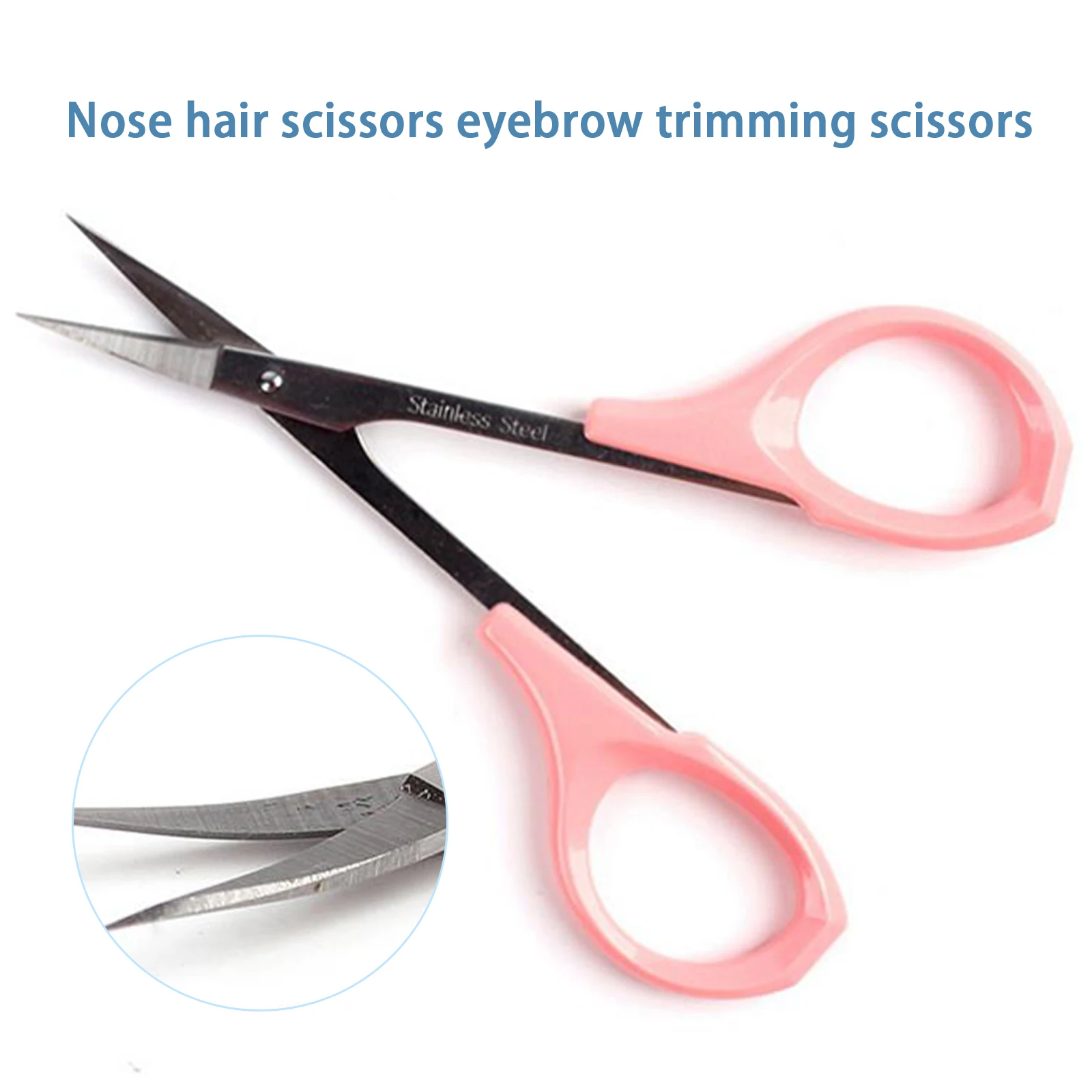 1 pz sopracciglio Trimmer forbici ciglia naso Hair Remover strumenti di trucco in acciaio inox Nail Dead Skin Remover Clips