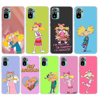 Cartoon Hey Arnold Fondos Soft Phone Case For Xiaomi Redmi Note 12 12S 13 11 11S 10 Pro 10S 11T 9 9S 8T 8 11E Plus 12T Pattern C