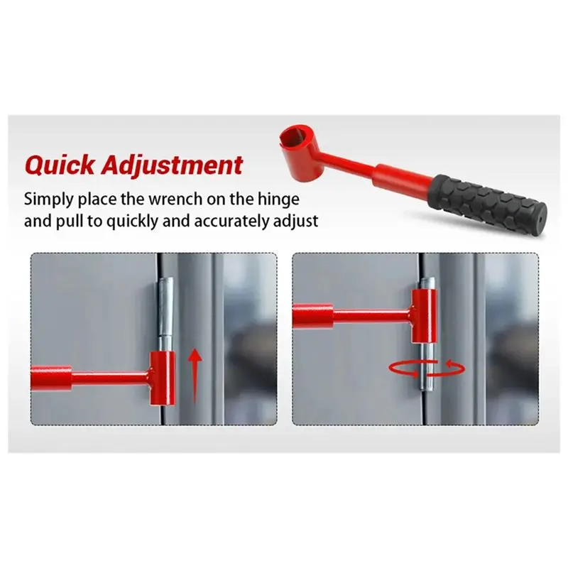 M12K-Wrench Set Upgrade Hinge Gap Adjustment Heavy Duty Door Hinge Adjustment Tool Round Bolt Wrench Tool
