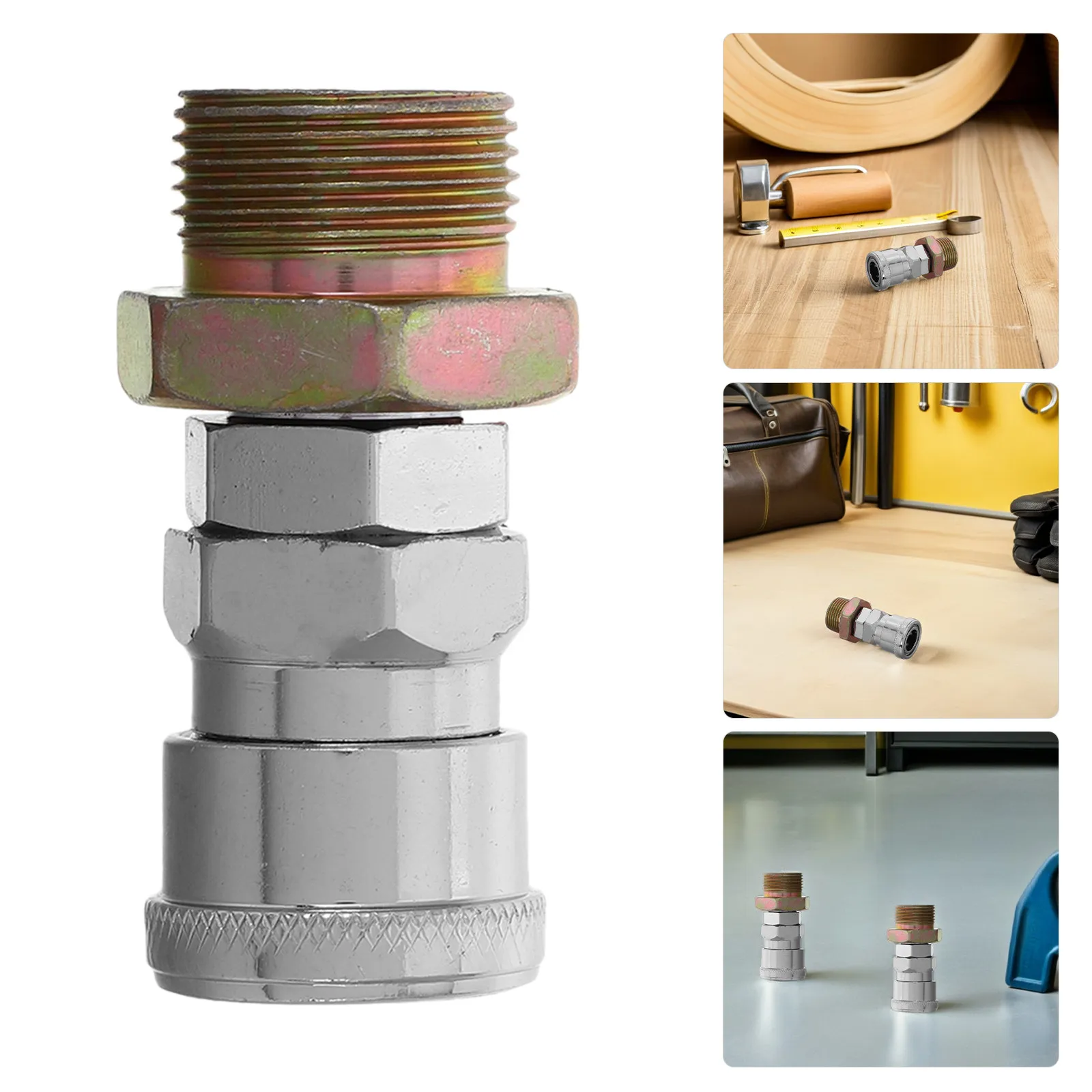 

3Pcs Truck Fuel Connector Fittings Quick Connect Gas Tank Hose Adapter High Pressure Leakproof Heavy Duty for Dump Truck Air