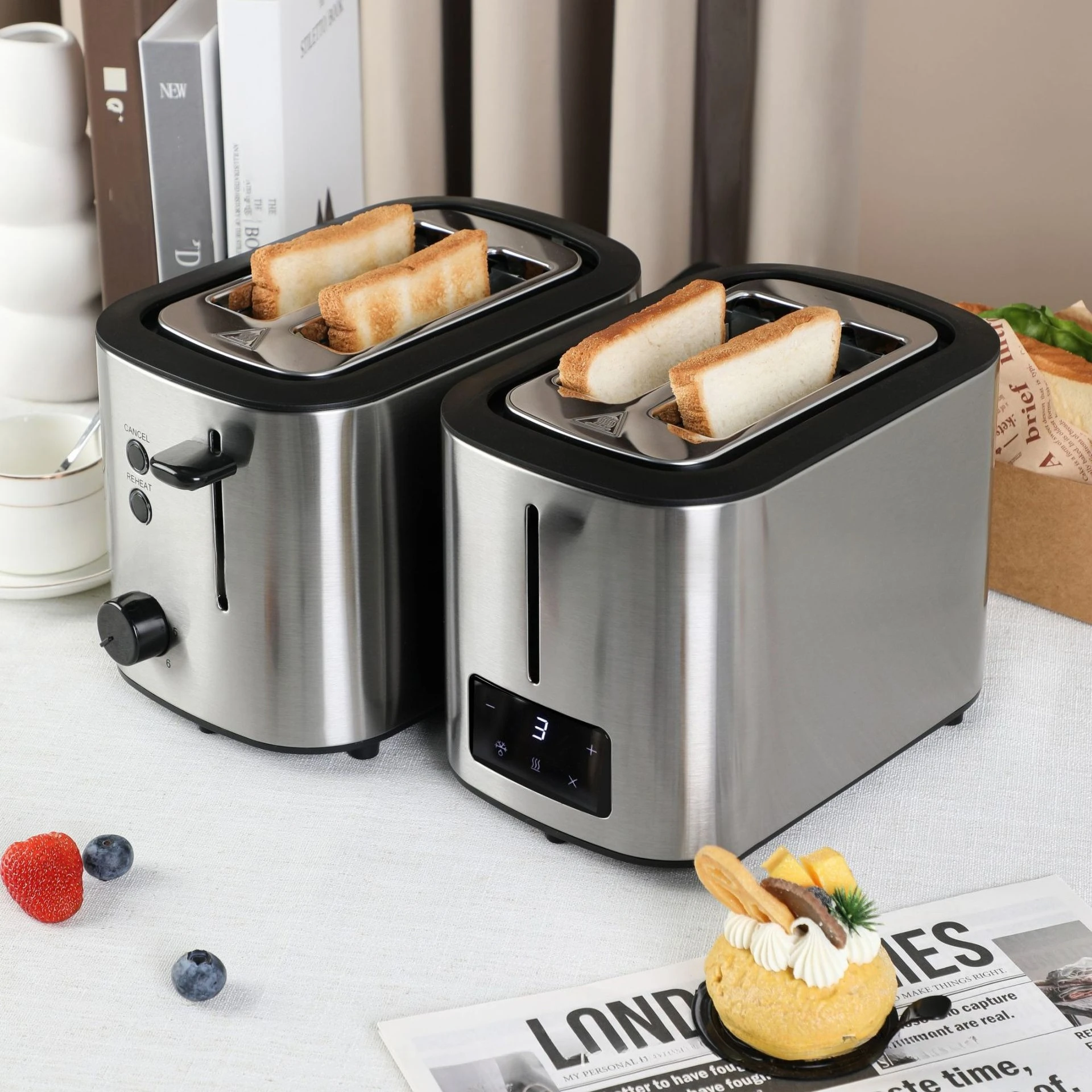 Toaster Spit Driver Sandwich Touch Screen Breakfast Machine Gift