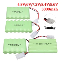 Batteria nimh da 3000mah per giocattoli rc auto camion serbatoi barche batterie di ricambio 3.6V/4.8V/6V/7.2V/8.4V/9.6V batteria ricaricabile ni-mh