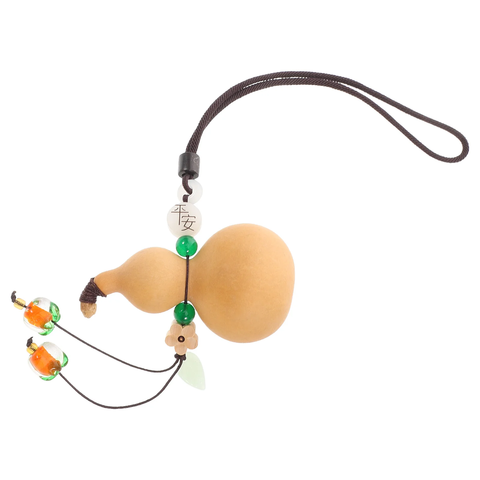 

Natural Dried Hulu Fengshui Car Pendant Hanging Decoration Rearview Mirror Charm Good Luck Amulet Car Interior Charm