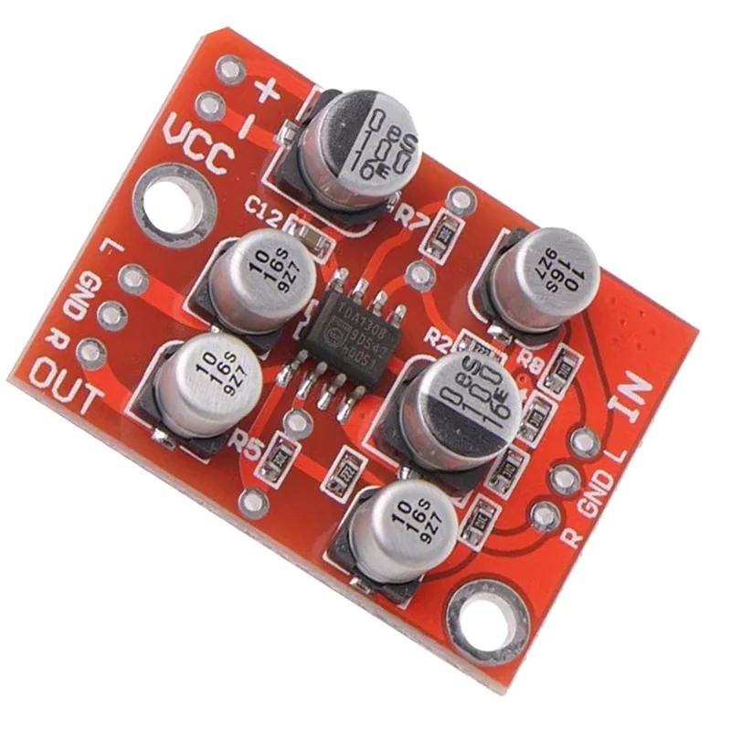 A93P 5 Buah DC 5V-15V AD828 Modul Preamplifier Preamp Stereo Modul AMP Modul Preamp Mikrofon