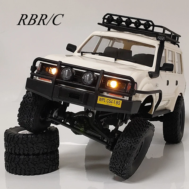 WPL CB05 C54 C24 MN78 RC Car Spare Parts Hard and Soft Tire Sponge Tire Upgrade Modified Assembly Wheel Hub Accessories