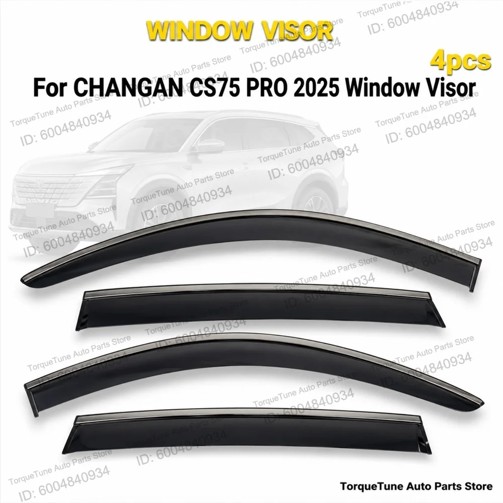 Premium Exterior Weather Shield In Channel Easy Installation Window Visor Wind Deflector For CHANGAN CS75 PRO 2025 Direct Fit