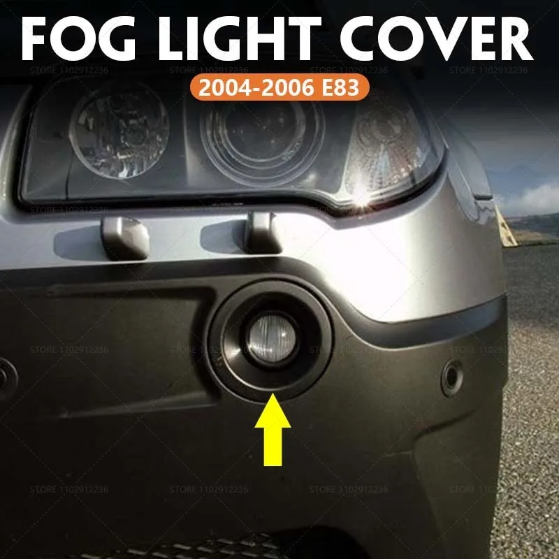 for 2004-2006 E83 BMW X3 Front Bumper Fog Light Cover Trim Bezel Shade 51113400911 51113400912