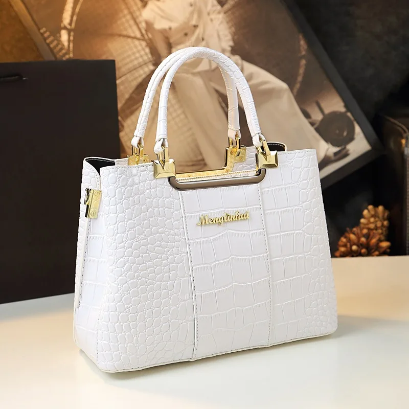 Summer shiny mother's bag 2026 new model pattern middle-aged women's handbag light luxury handbag light luxury s
