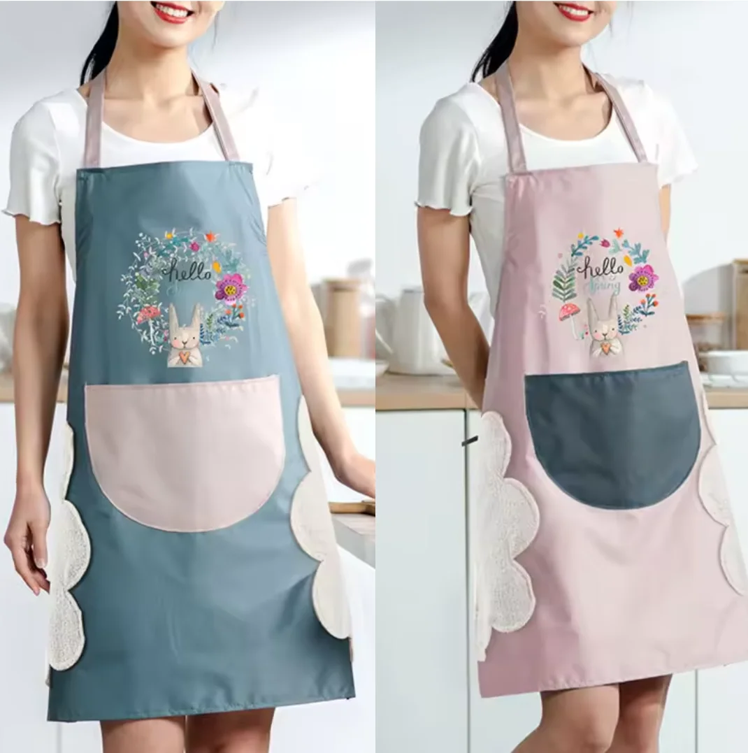 Kitchen Household Cooking Apron Men Women Oil-Proof Waterproof Adult Waist Fashion Coffee Overalls Apron Kitchen Supplies