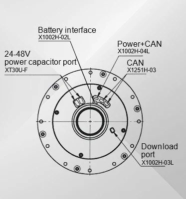 Novo design grande carga robô braço comum módulo oco robô comum atuador módulo motor
