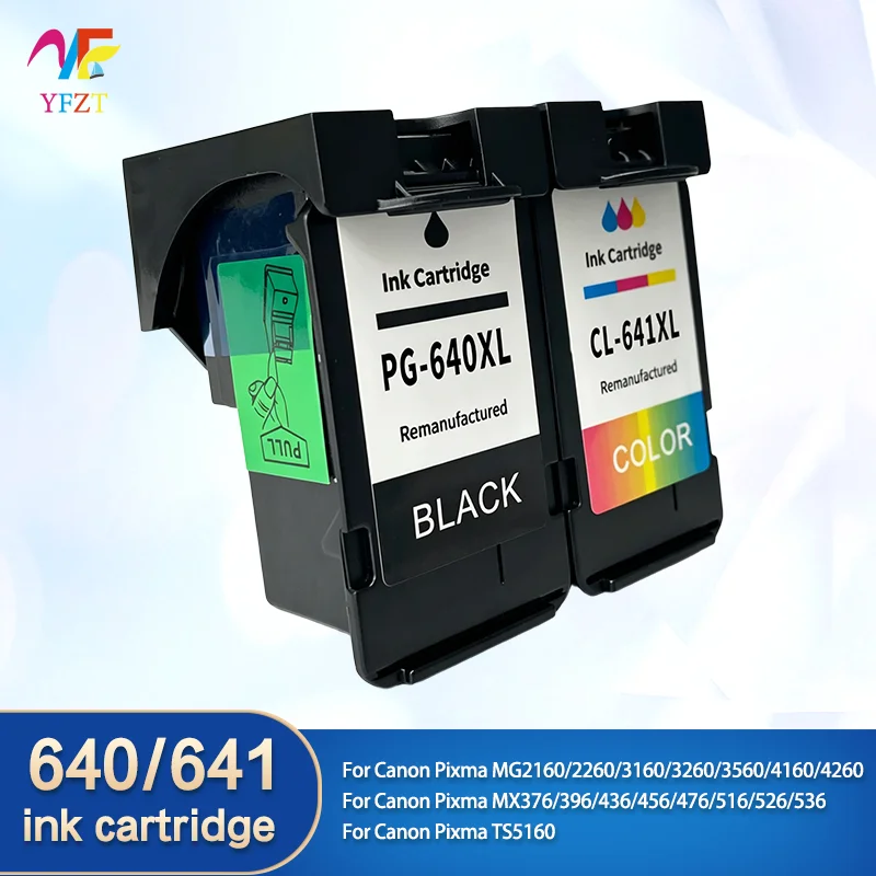 PG-640XL CL-641XL PG640 CL641 Replacement Ink Cartridge For Canon Pixma MG2160 MG2260 MG3160 MG3260 MG4260 MX376 MX396 Printer