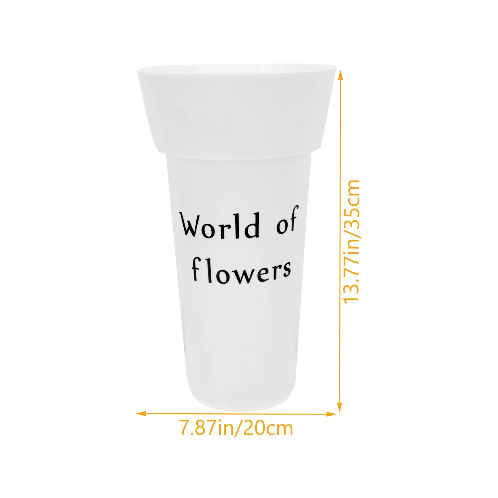 Plastic Wake Flower Bucket Design High Capacity Flower Arrangement Container for Home Office Hotel Decor Use