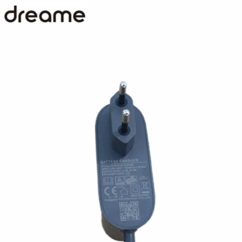 Original for Dreame Charging Adapter with EU Plug Spare Parts Dreame T30 T20 Vacuum Cleaner Charger Accessories