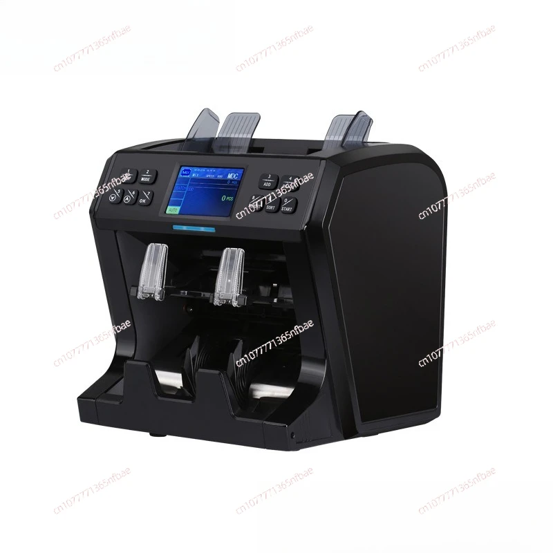 Vertical Multi‑Currency Banknote Counter with Dual CIS – Money Counting and Counterfeit Detection Machine for USD, EUR, AUD...