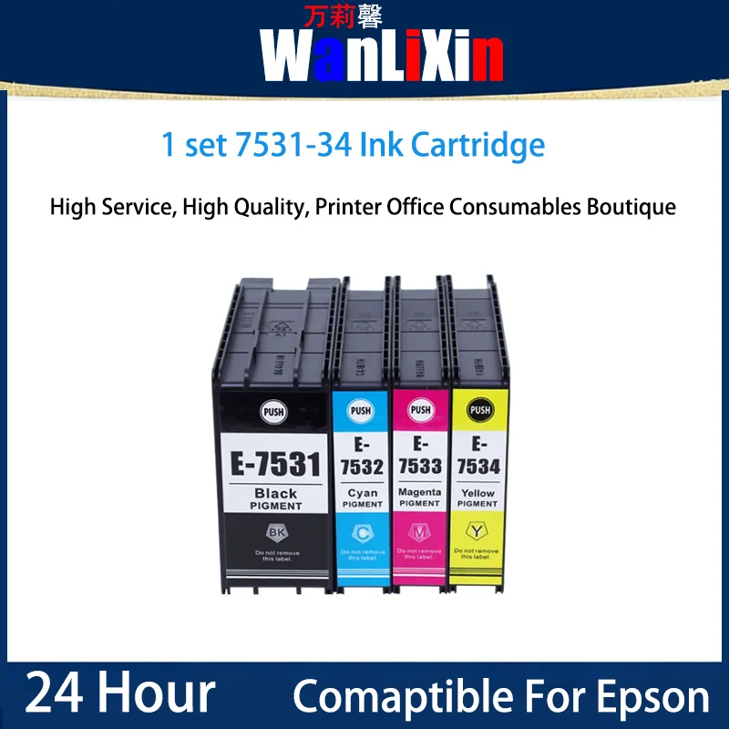 

1 set T7531-34 Ink Cartridge Compatible For Epson WF-8593 WF-6093 WF-6593 WF-8093
