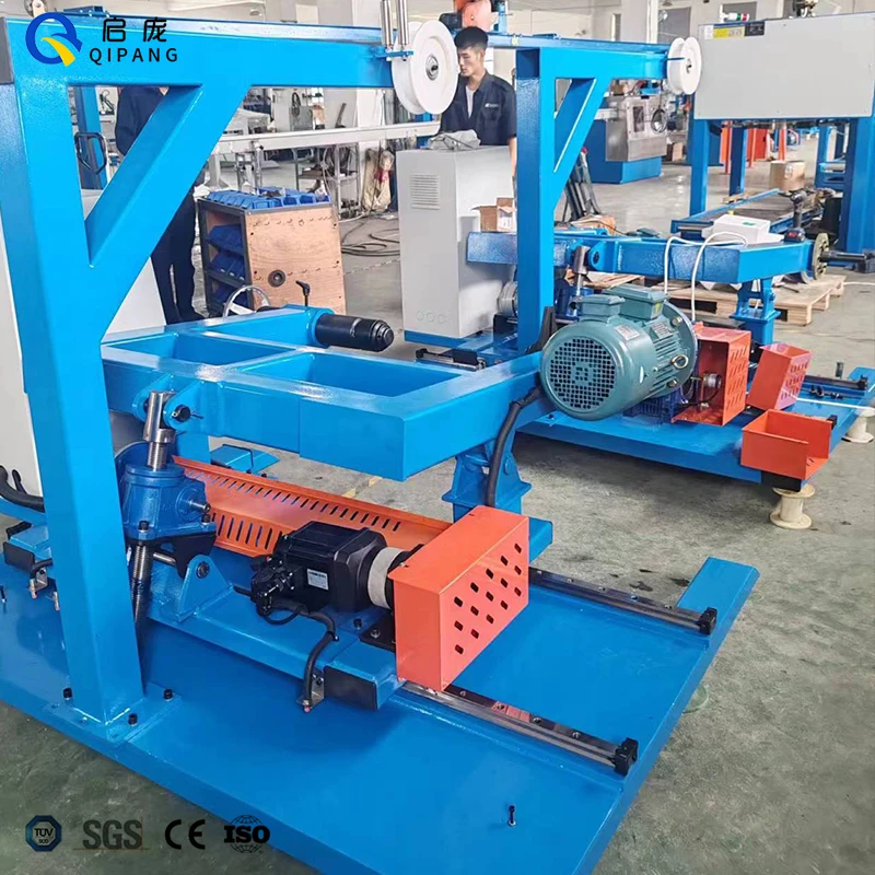 QIPANG PLC Servo Automotive Wire/cable Jacket  Cantilever PN1000MM Cable Take up Machine with Meter Counter