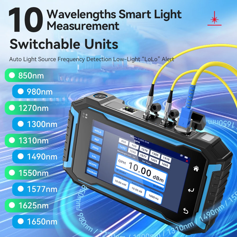 NOYAFA NF-982 OTDR Network Tester,network cable tester PING,IP Scan network anaylzer For Fiber Optic Installation Maintenance