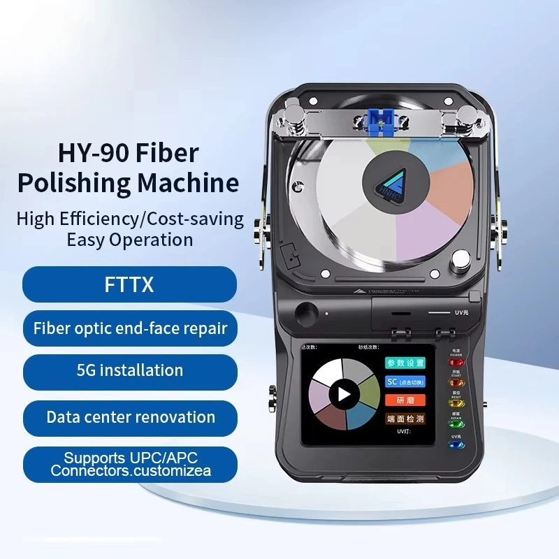 HY-90 Polishing Machine Fiber Optics Mini Fiber Optic Polisher Lc Fiber Repairing Machine