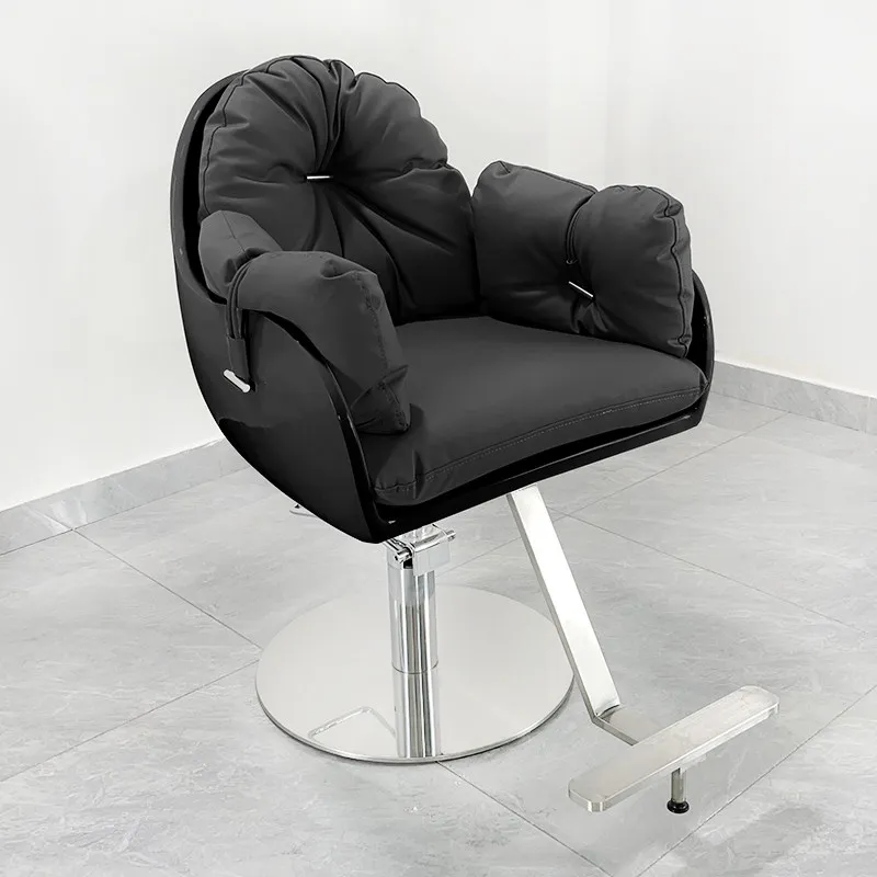 Makeup Recliner Barber Chair Cosmetic Swivel Working Barber Chair Salon Cadeira De Barbeiro Profissional Beauty Salon Furniture