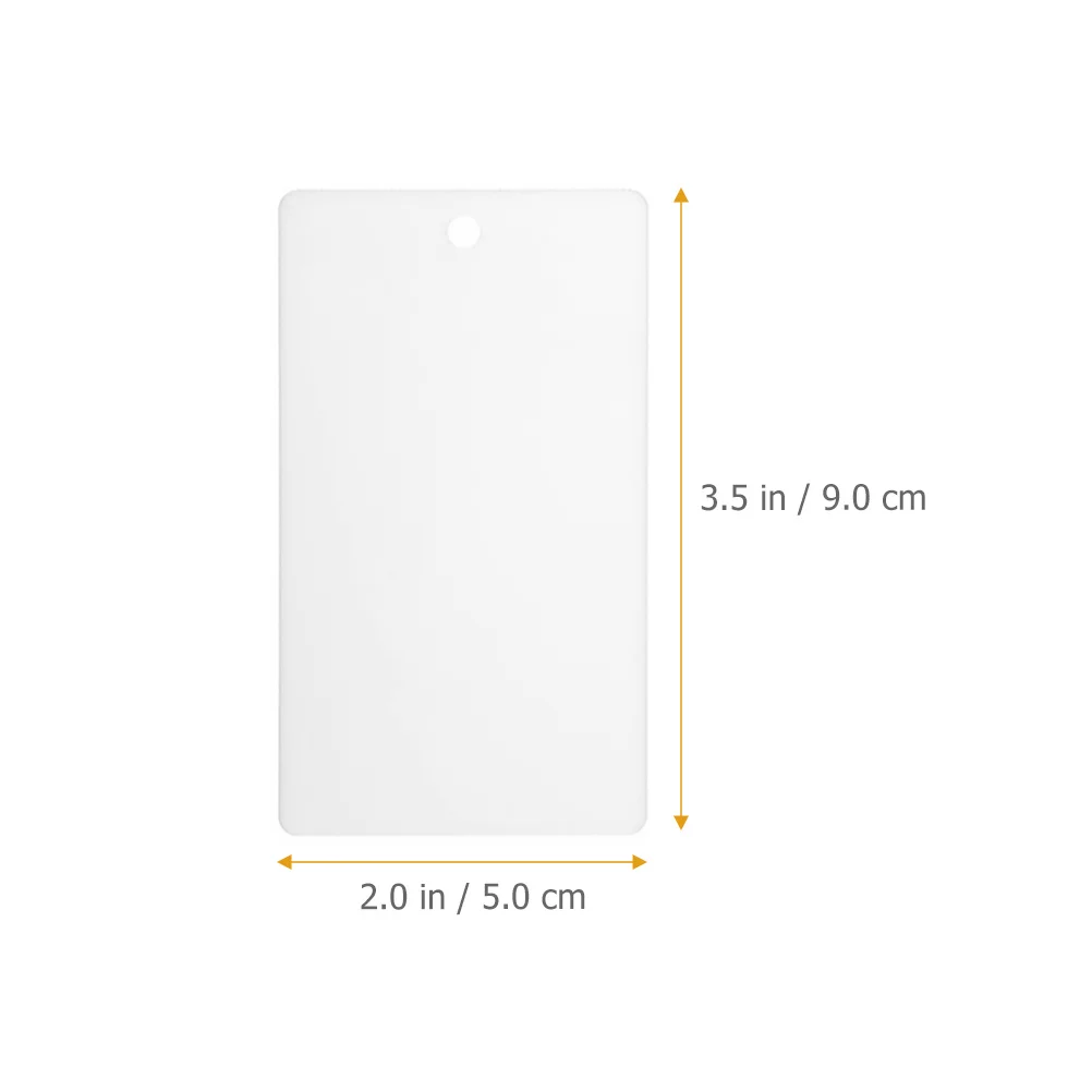 16 قطعة سلة أكريليك بيضاء العلامات تسميات لصندوق التخزين مع سلسلة Diy بها بنفسك منظم معلق مجلد التسمية حامل تخزين المنزل #5