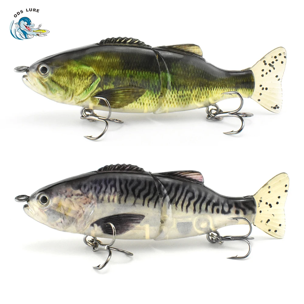 

10cm 19g Multi Jointed Big Game Lure 2 Segment Pike Muskie Walleye Bass Salmon Fish Sea Fishing Swimbait Glide Bait Lifelike