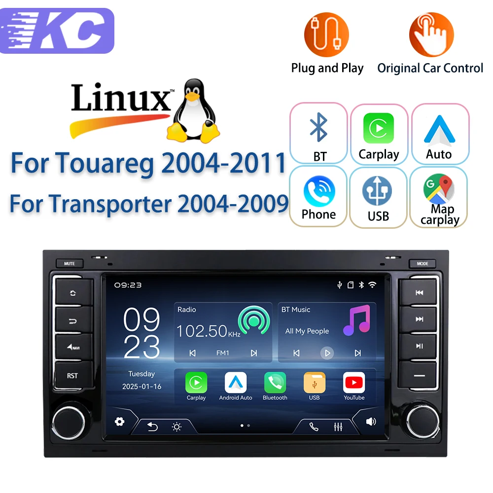 

Для Touareg 2004-2011, для Transporter 2004-2009: Новая мультимедийная система на Linux с Bluetooth, поддержкой музыки, видео и камерами.